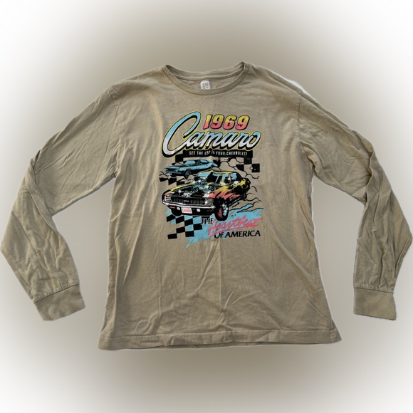 GM - Vintage Camaro Graphic Long Sleeve Shirt - Picture 1 of 3